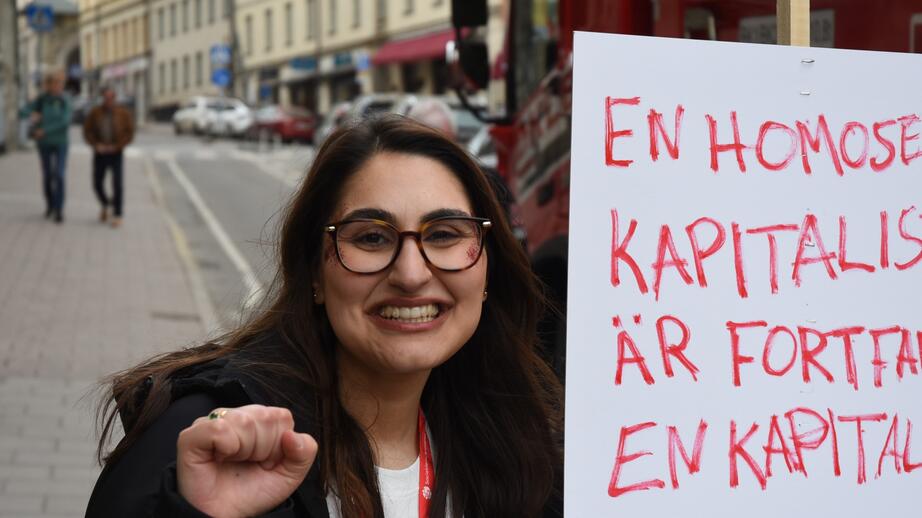 Diana Ghafour är med i S-kvinnor, socialdemokraternas kvinnoförbund.
