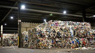Sweden Plastic Waste Svensk plaståtervinning. Foto: AP Photo/David Keyton
