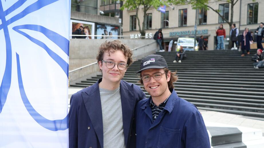 Tom Gabrielsson, 21 (vänster), och Mats Mauersberger, 21, (höger).