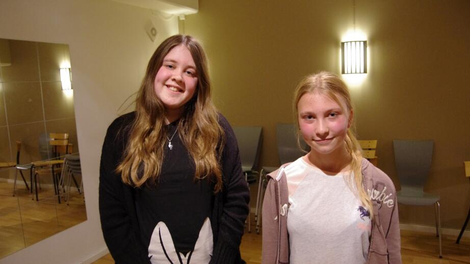Från vänster Julia Holmgren och till höger Nathalie Niskala.