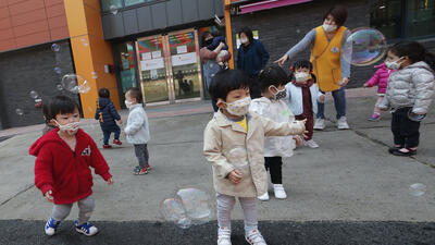 Virus south Korea . Foto: Ahn Young-joon / TT