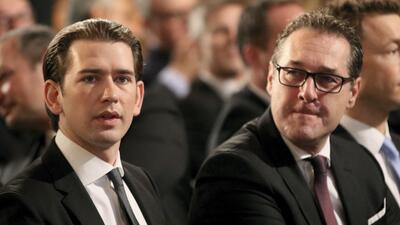 Kurz och Strache. Foto: TT
