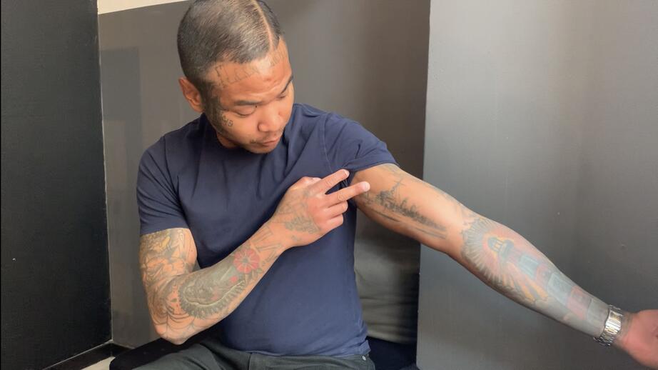 Kevin Lagerlöf ger en tattoo tour