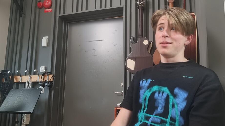 Vilgot Michelin, 16, berättar varför han kommer till Kulturskolan.