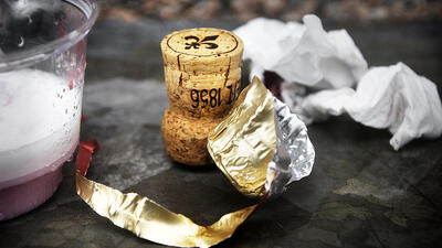 Champagnekork. Foto: David Magnusson / SvD / TT